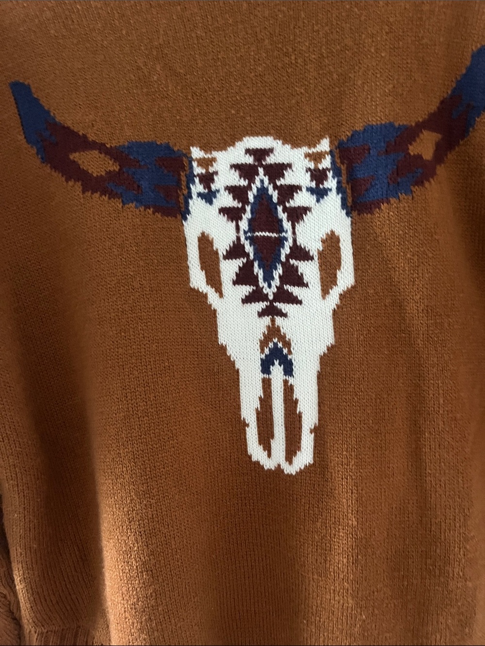 Wrangler Cow Skull Sweater - Picture 3 of 4